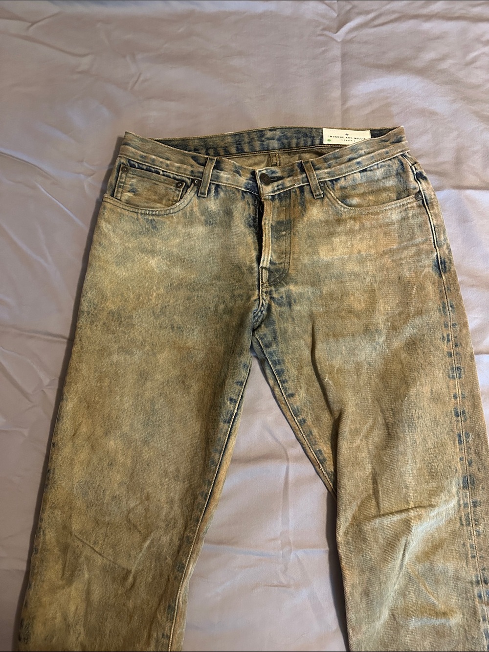 Imogene + Willie Barton Slim, Bleach / Distressed Finish, 29/30 Fit, EUC